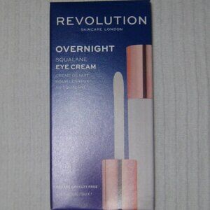 Revolution Skin Care London Overnight Squalane Eye cream Vegan Cruelty Free New